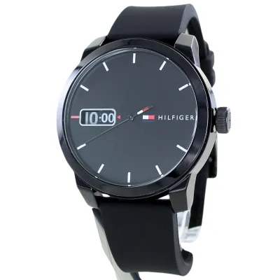 Tommy Hilfiger Black Sport Watch 